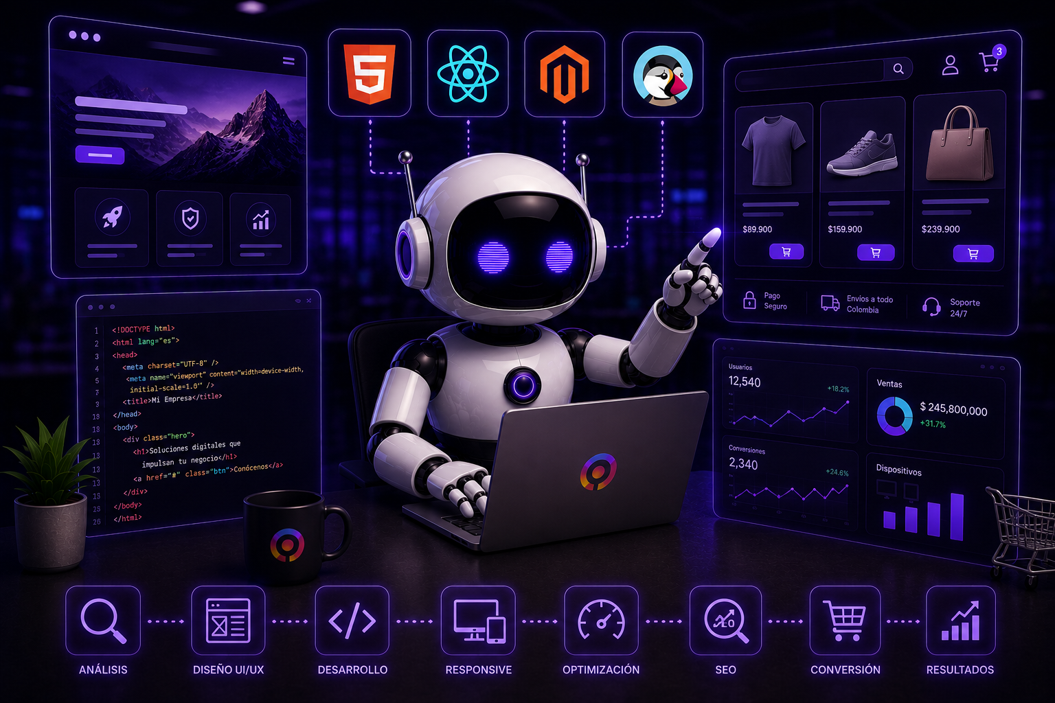 Desarrollo web y ecommerce para empresas en Colombia — Neofy
