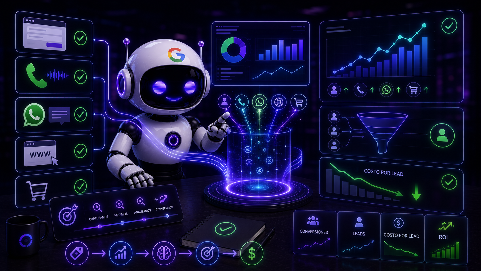 Seguimiento de conversiones real desde el día uno — Neofy