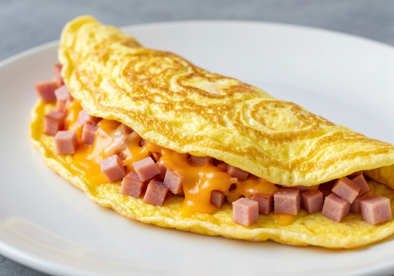 Three Eggs/Ham/Cheese Omelette