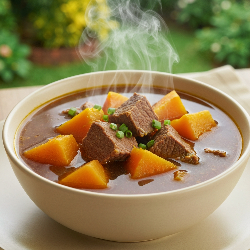 Pumpkin Beef Soup