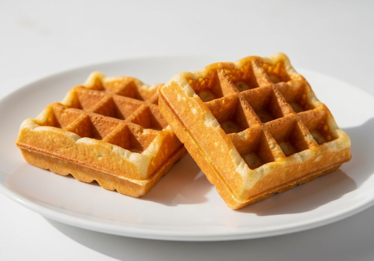 Two Plain Waffles