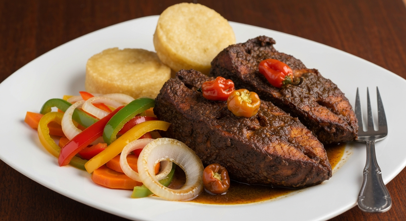 Authentic Jamaican Escoveitch Fish and Fried Bammy