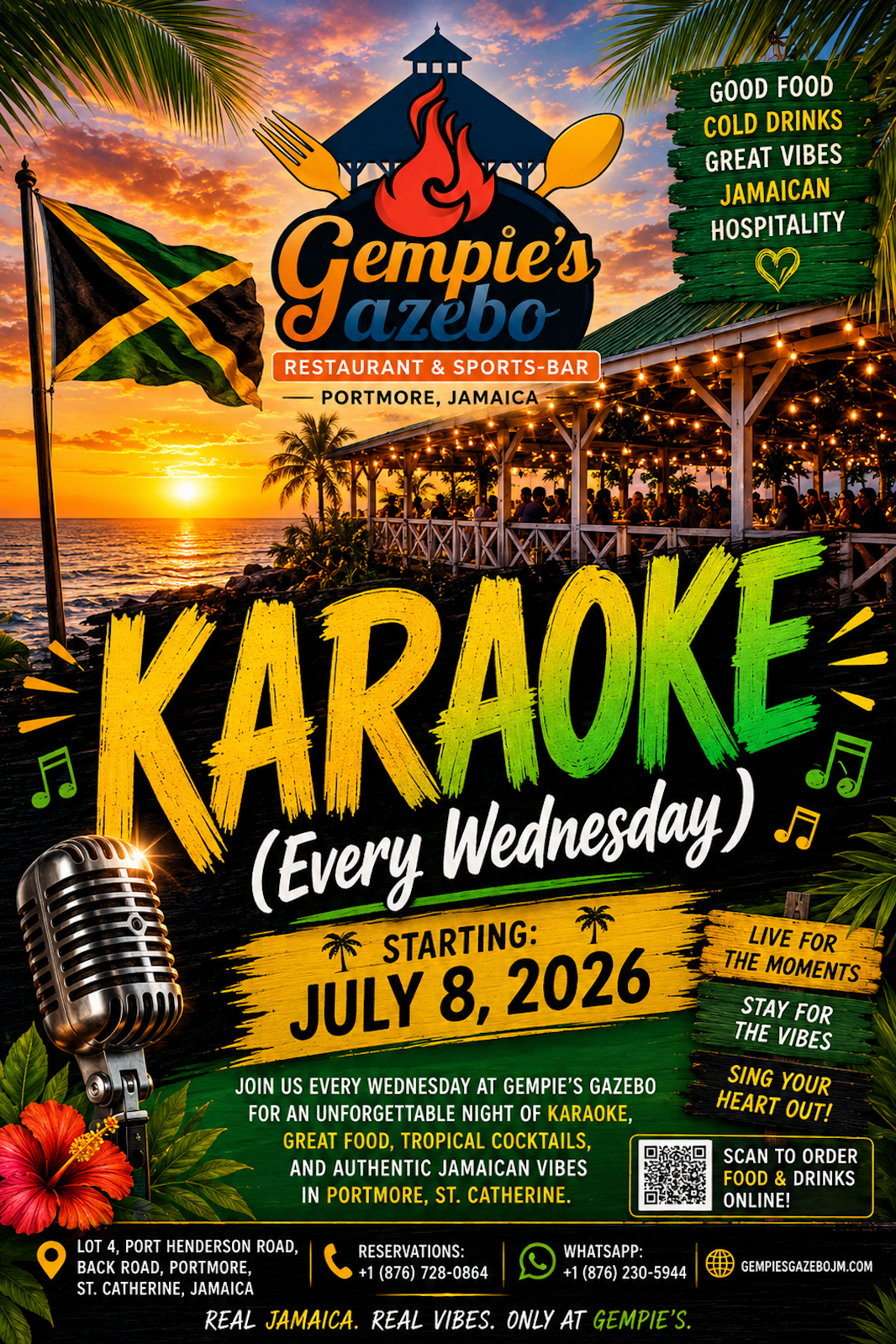 Wednesday Karaoke & MC Vibes Night Flyer