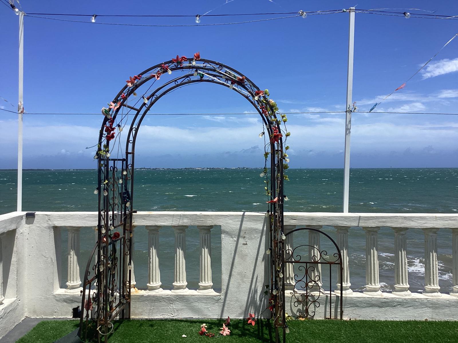 Gazebo Arch by the Sea