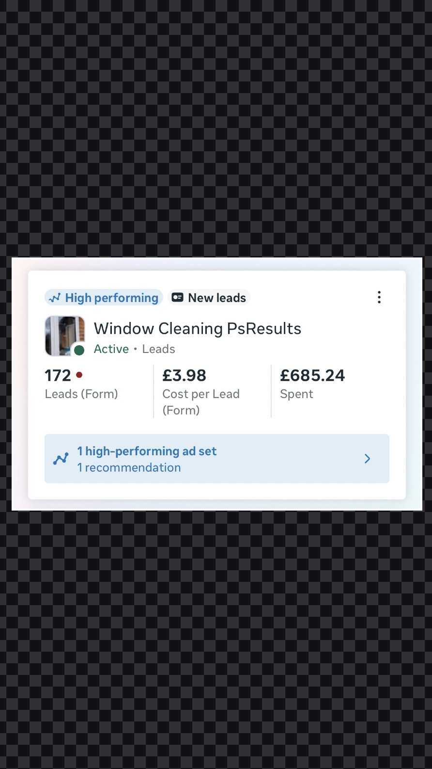 Performance marketing lead generation results and ROI screenshot 4 for service business