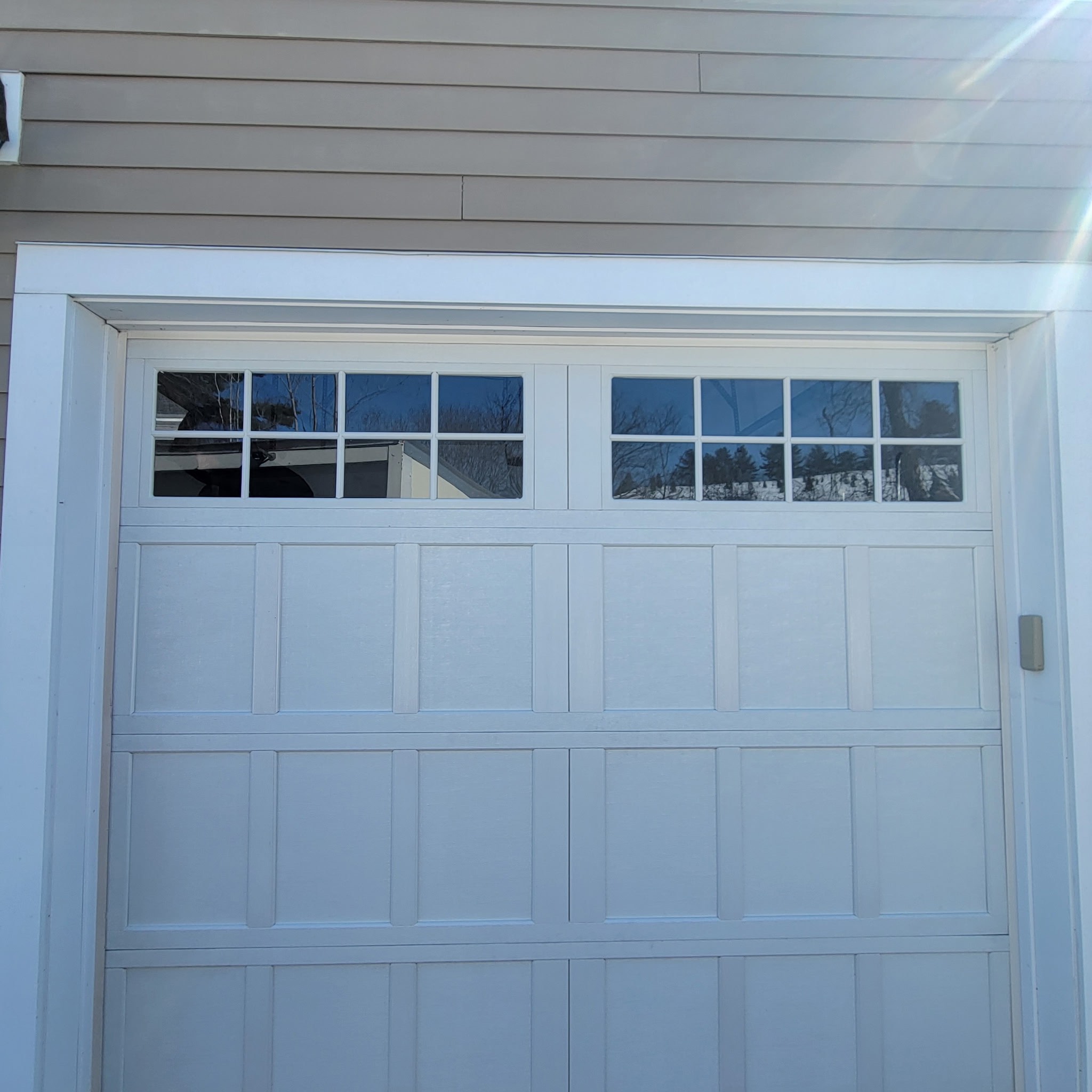 Completed garage door project 2