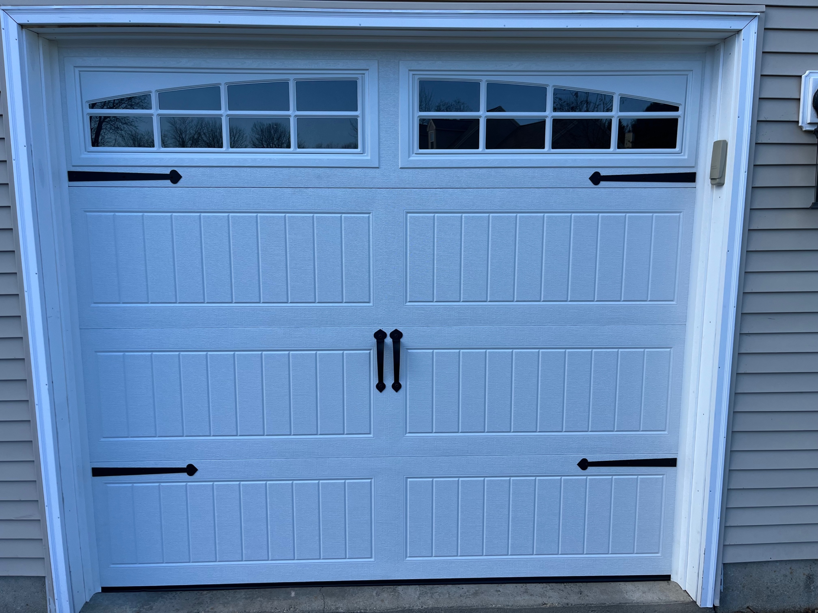 Completed garage door project 10