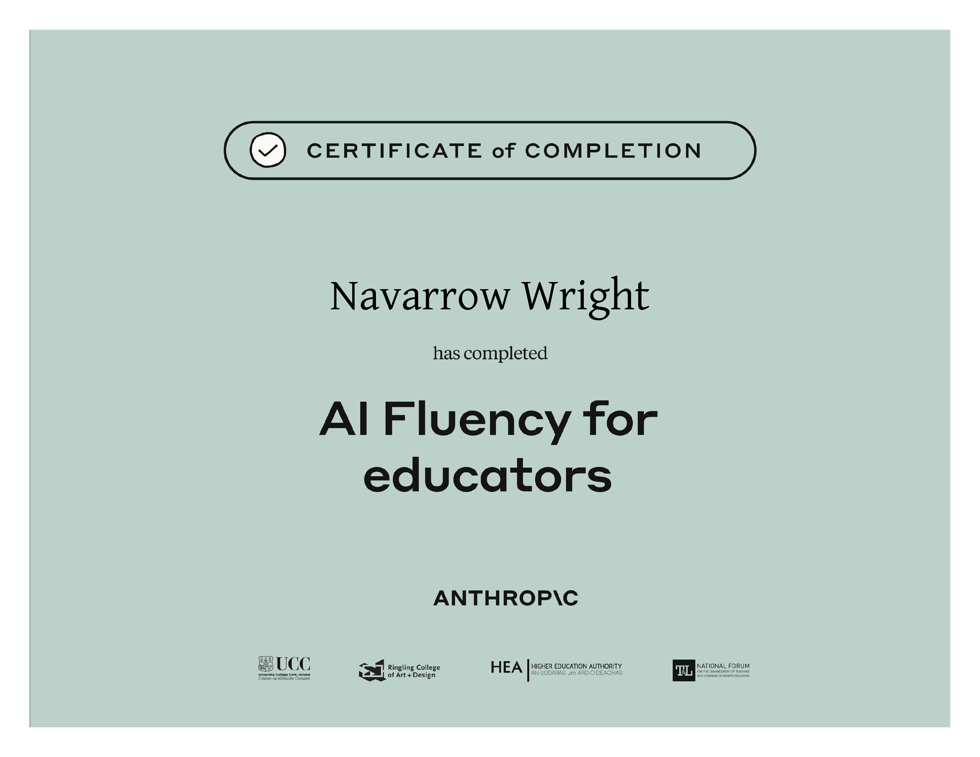 Certificate 1