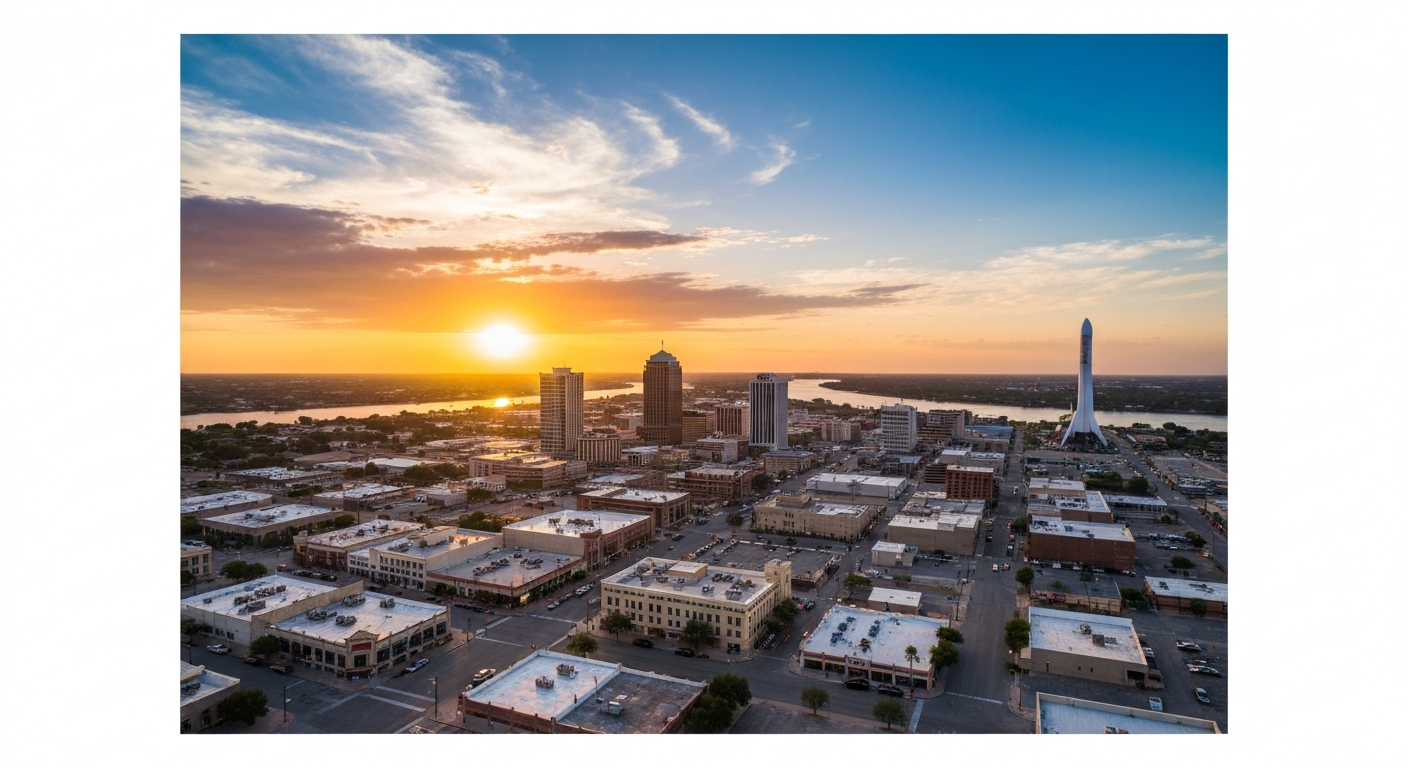 Brownsville Texas skyline and growth
