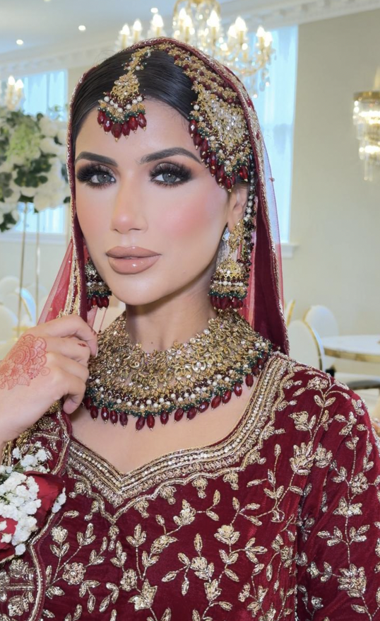 Traditional bridal makeup