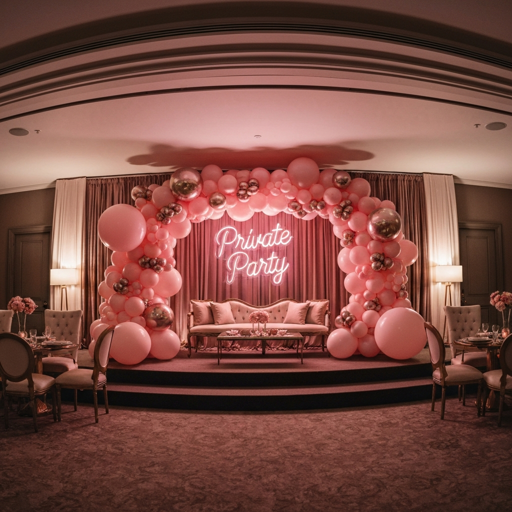 Custom party backdrop