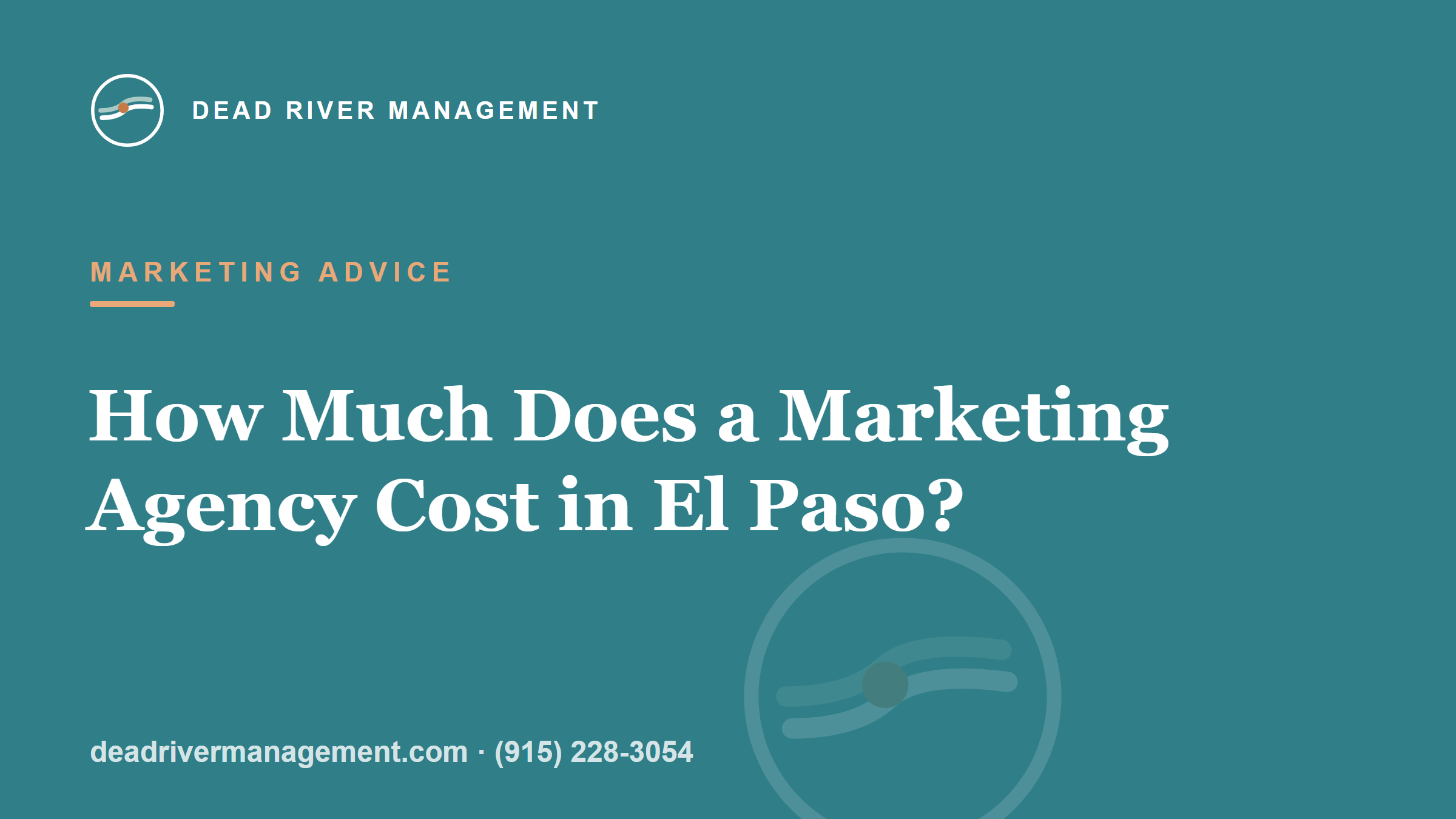 How much does a marketing agency cost in El Paso?