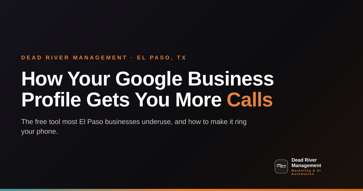 Google Business Profile: Get More Calls