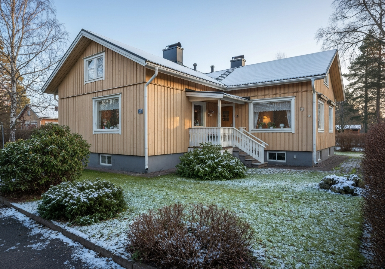 Tyypillinen suomalainen omakotitalo