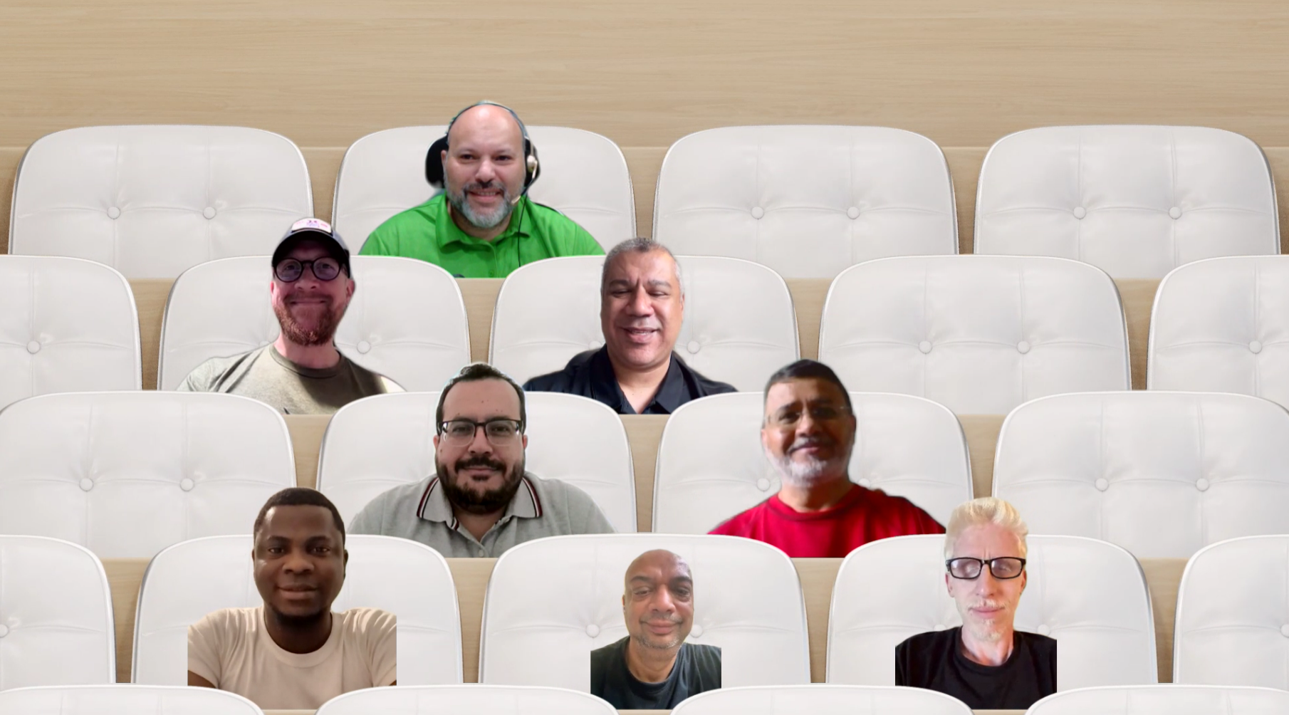 Virtual coaching session attendees