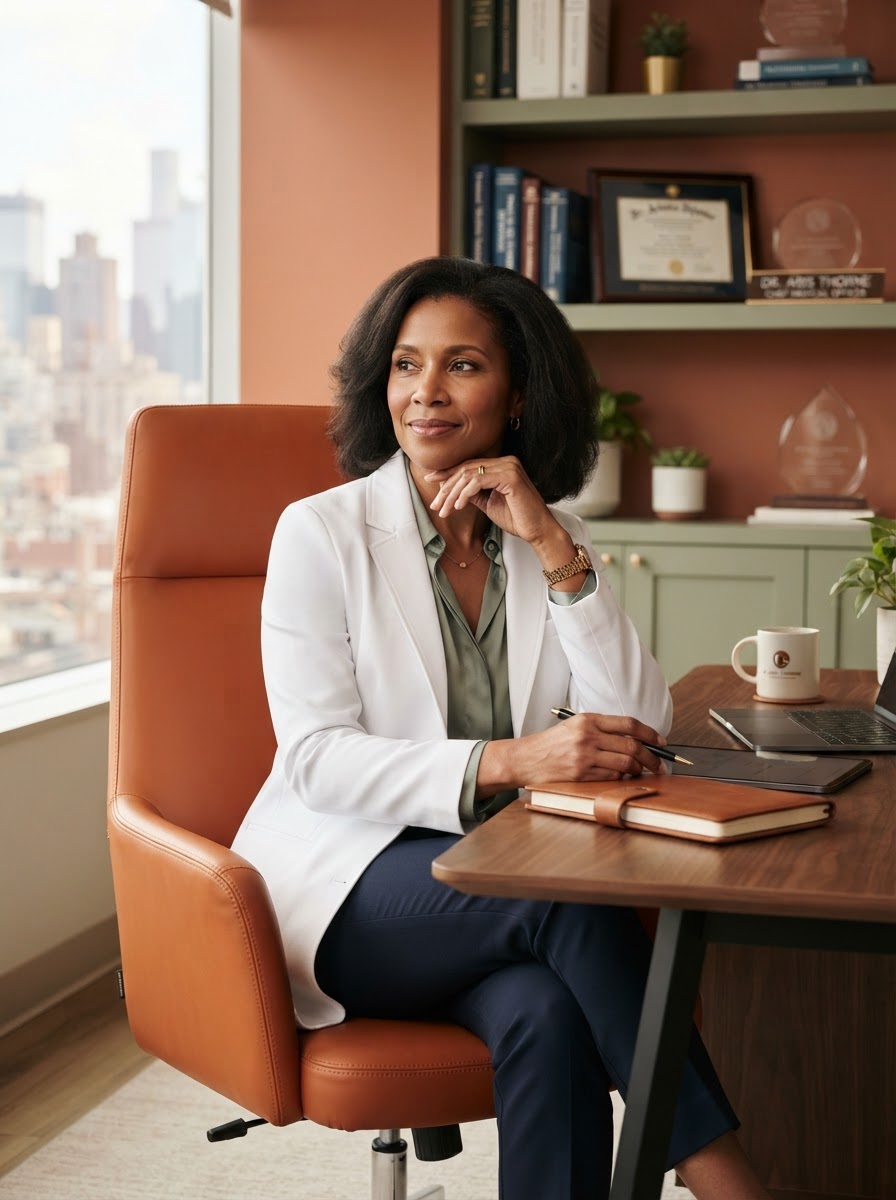 Bertina M. Hooks, MD — board-certified physician, executive, and podcast host