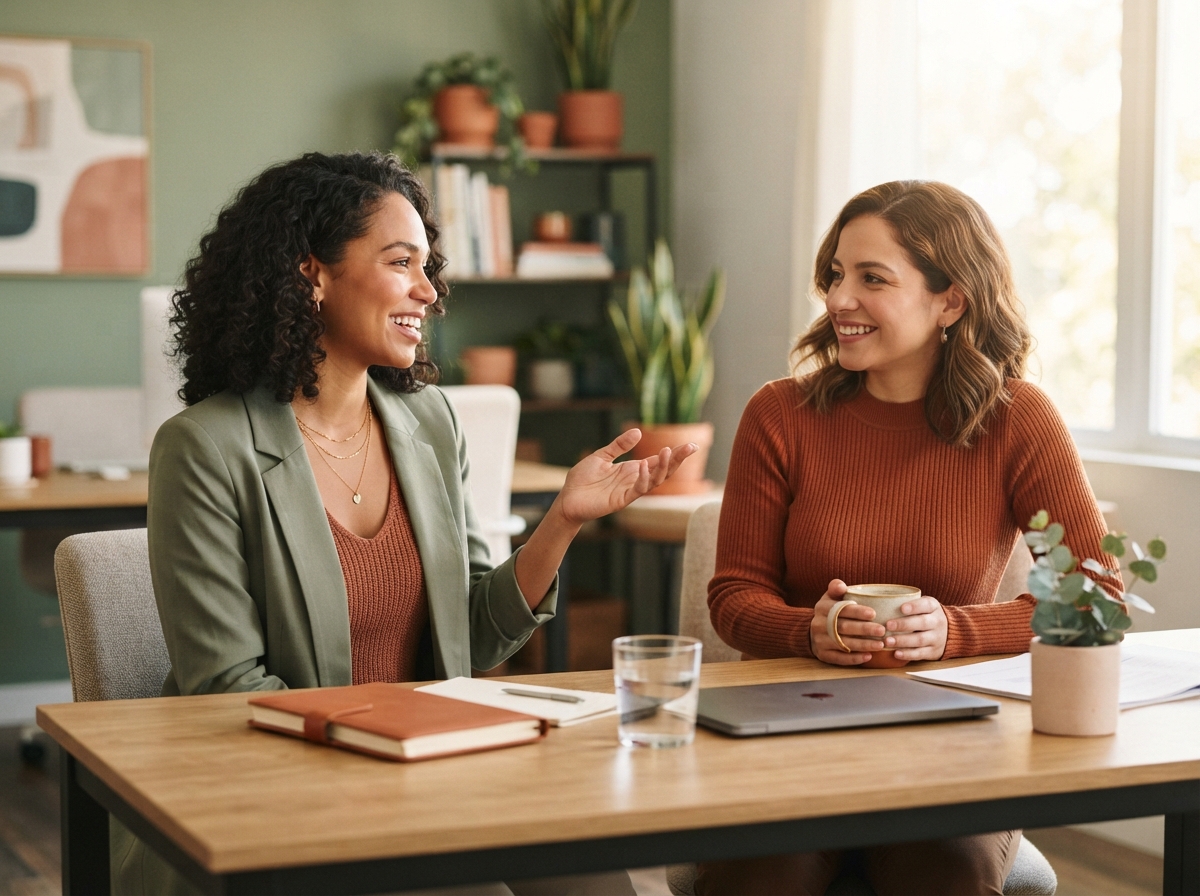 Professional collaboration conversation