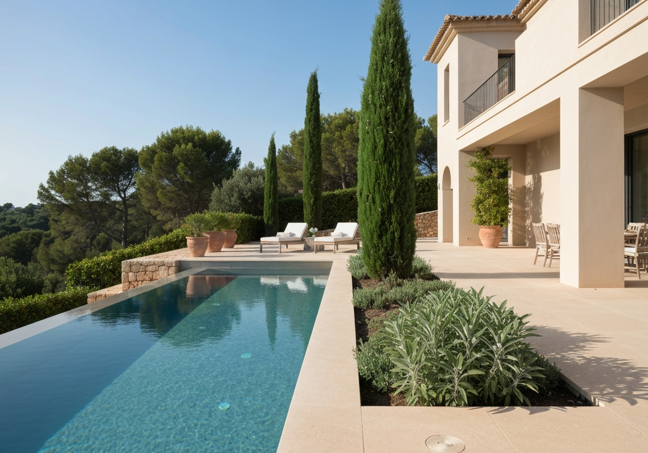 Aménagement de terrasse et piscine