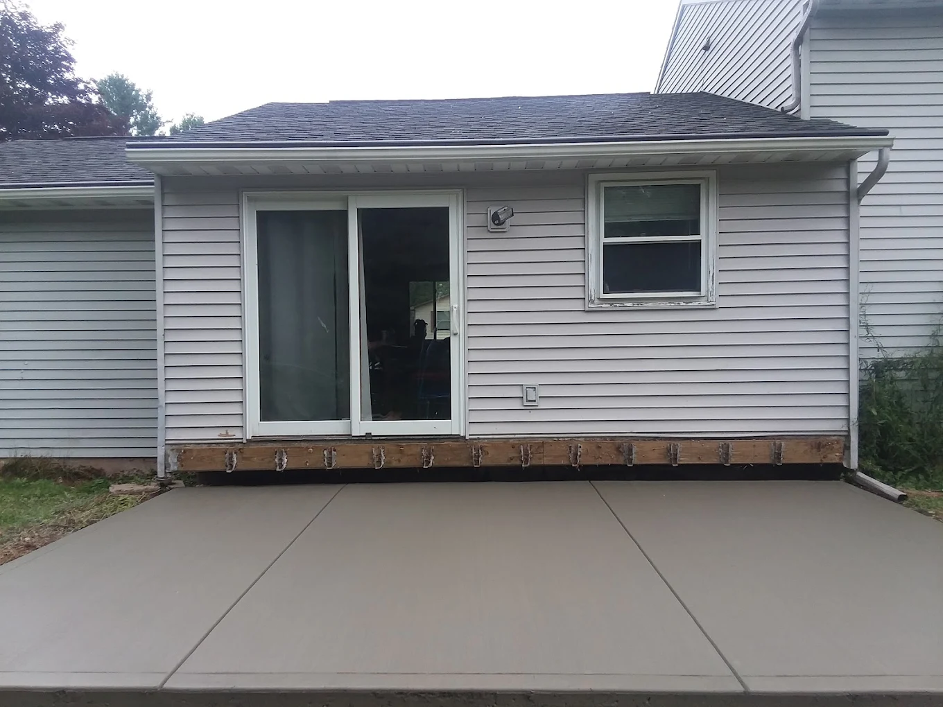 Backyard Concrete Pad