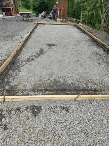 Concrete Pad Before