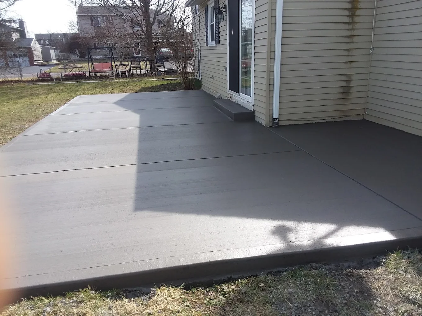 Fresh Concrete Patio