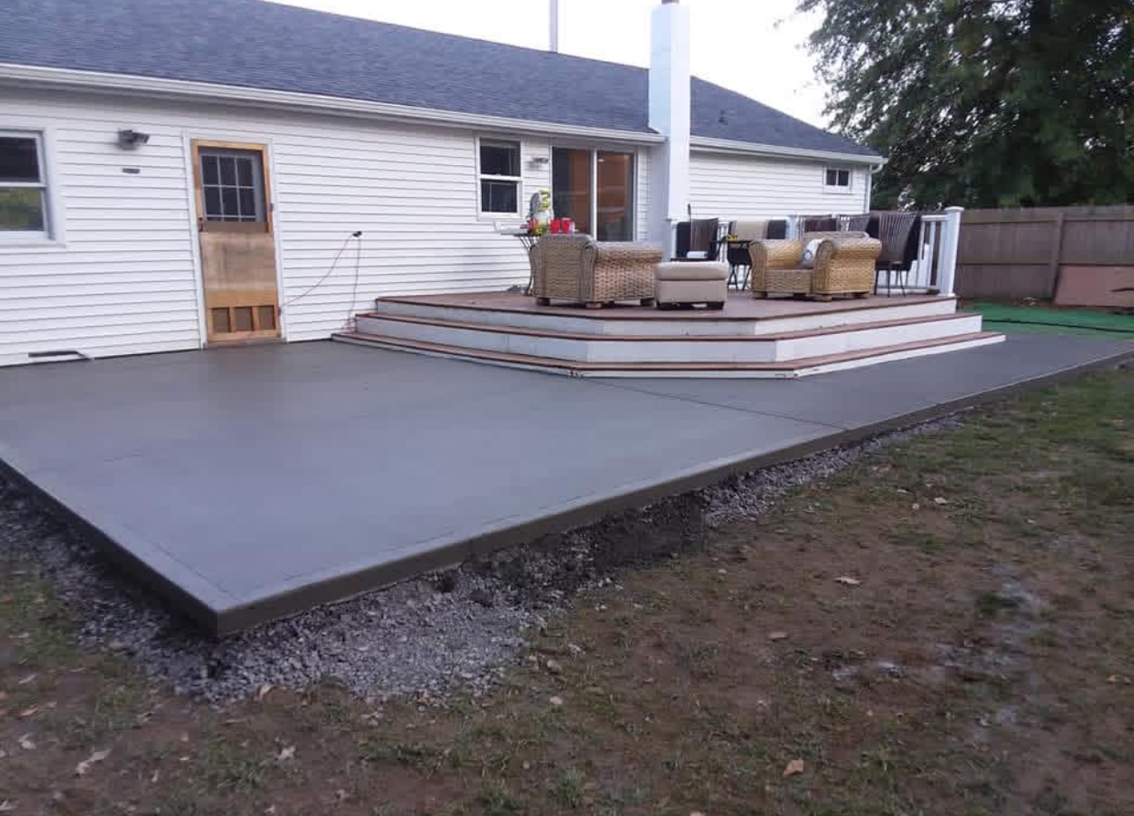 Raised Concrete Patio