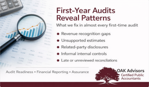 First-Year Audits Reveal Common Patterns