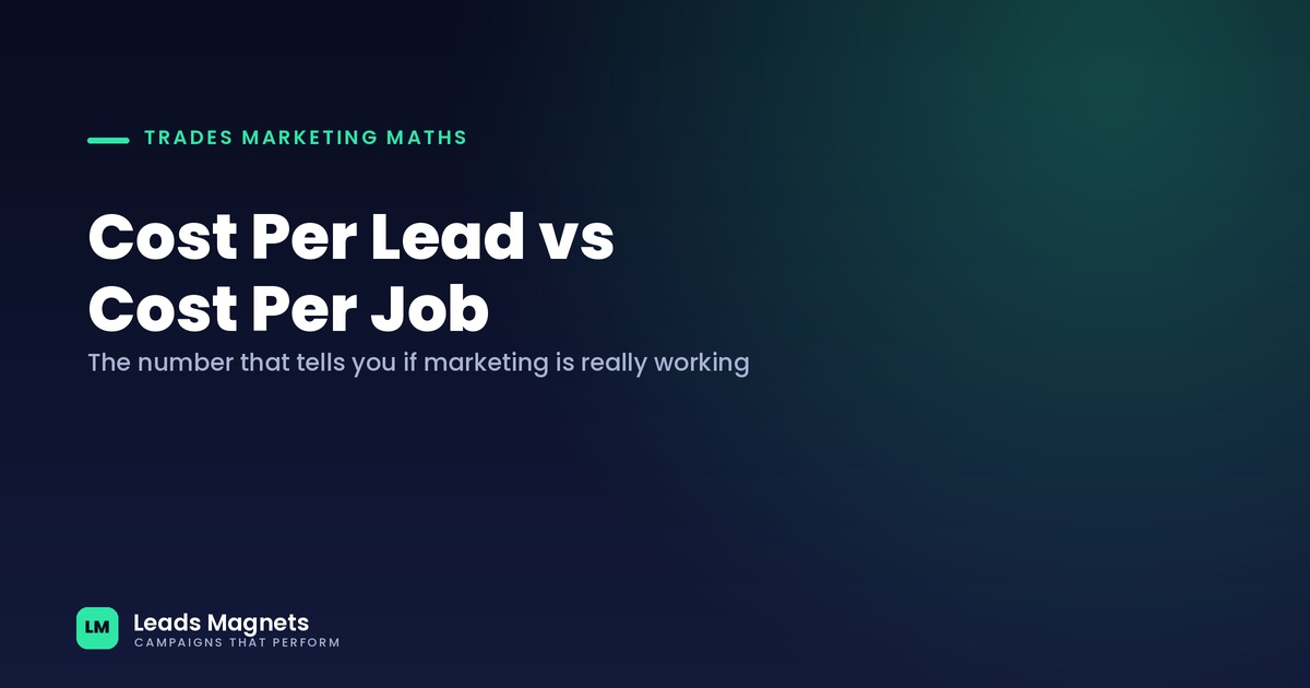 Cost Per Lead vs Cost Per Job