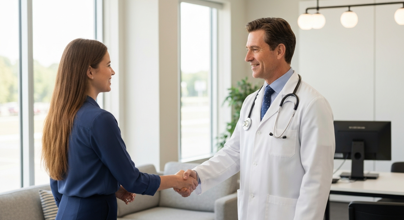 Healthcare professionals collaborating
