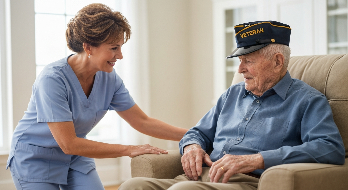 Veteran receiving compassionate home care