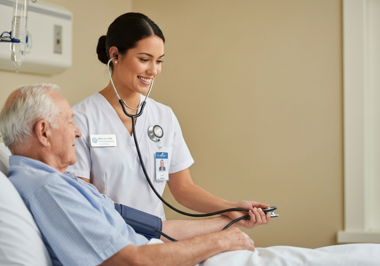 Caregiver and senior in Fulton County
