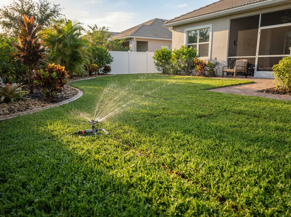 Final Watering and Lawn Care