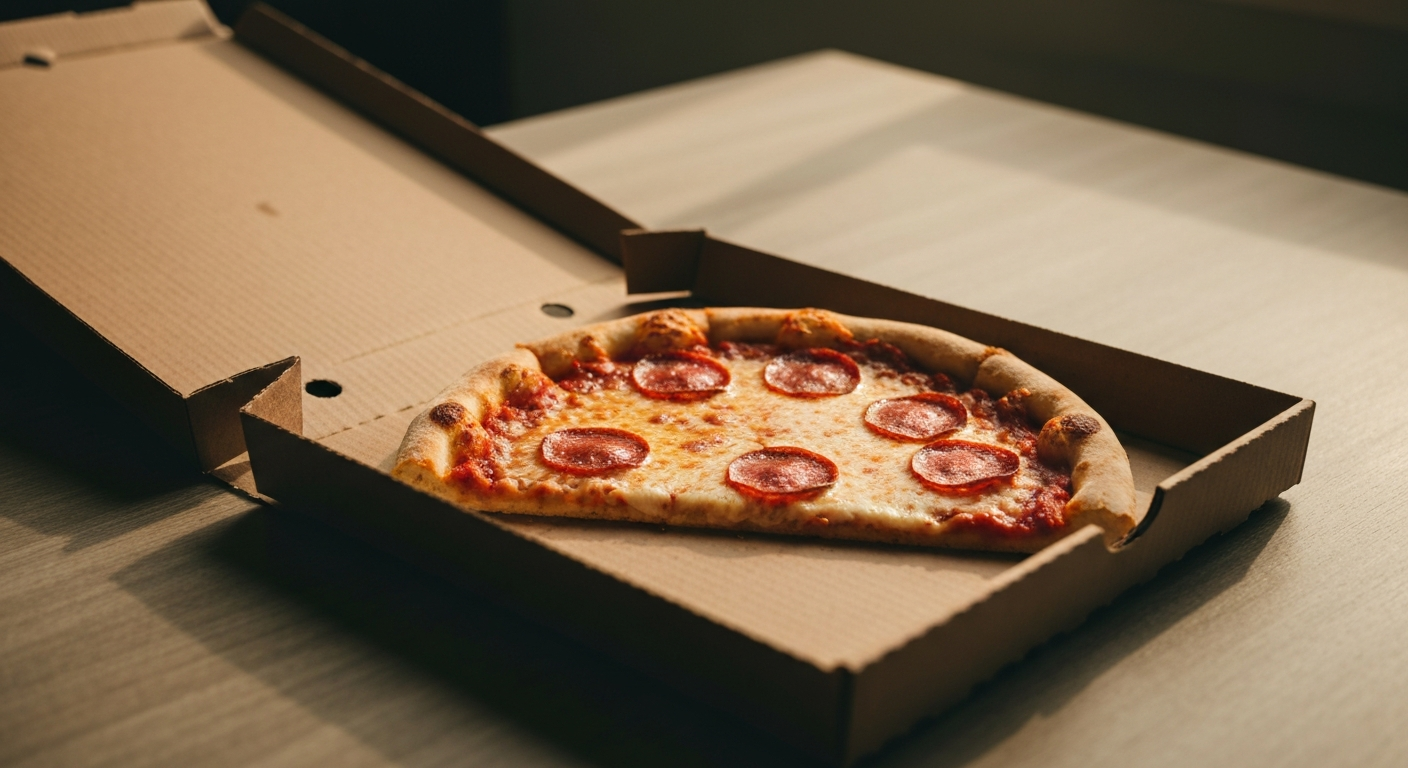 Das letzte Stück Pizza