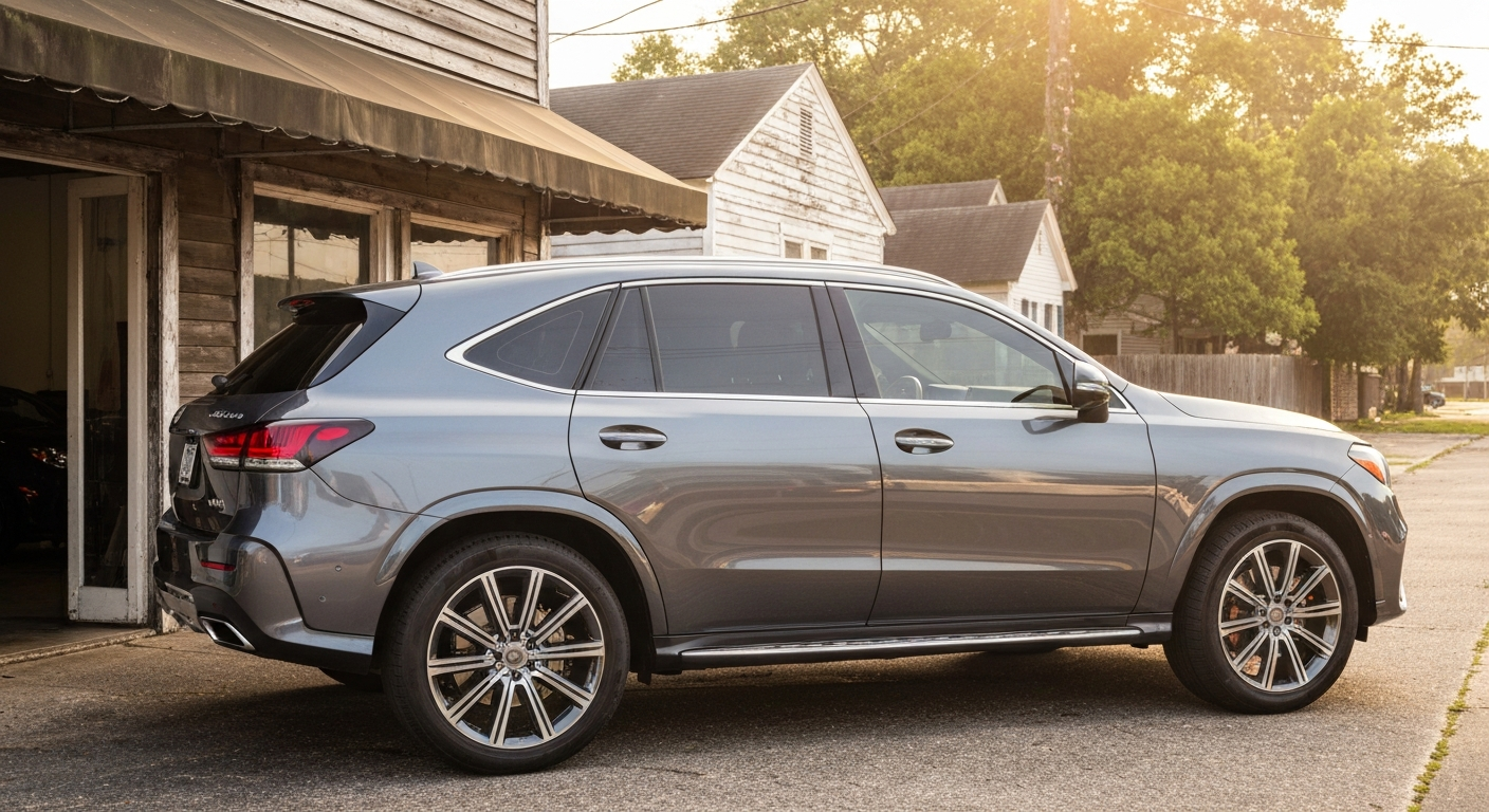 Luxury SUV with Dark Tint