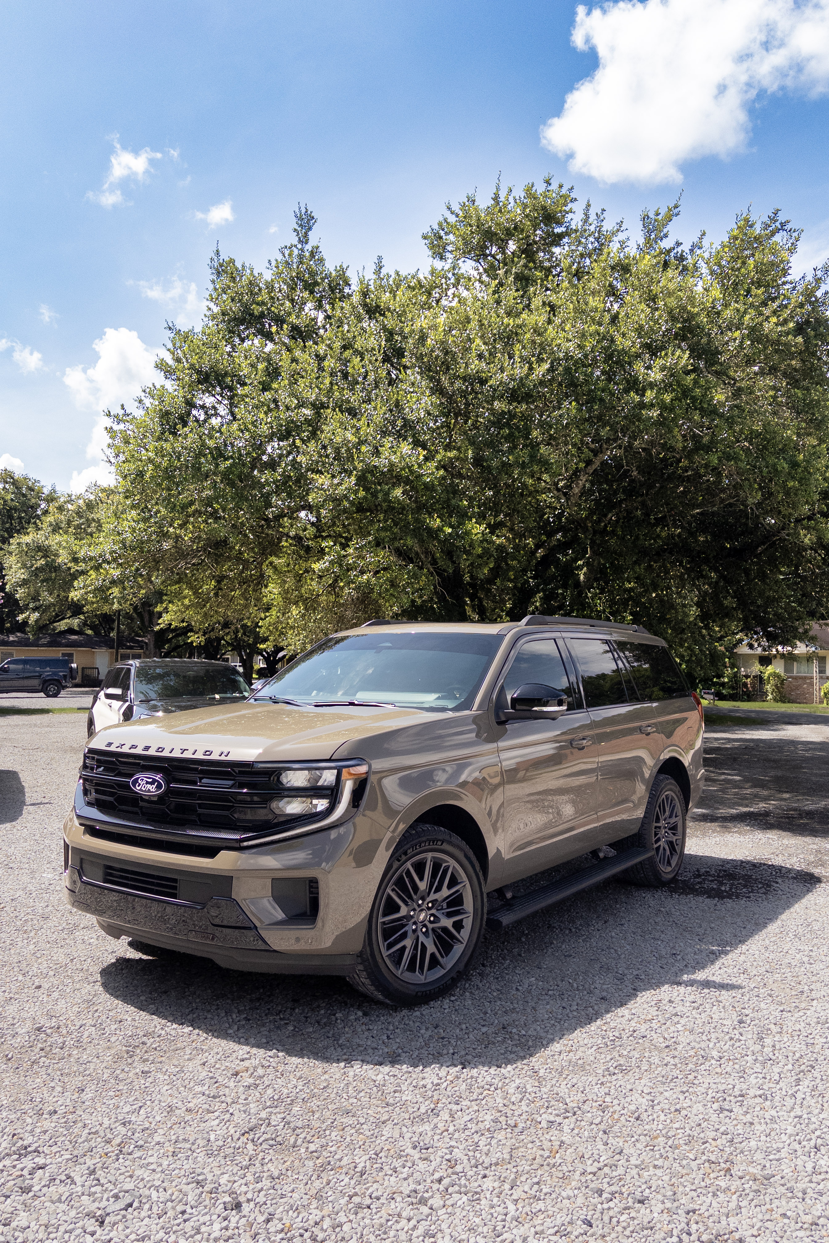 SUV with premium window tint exterior