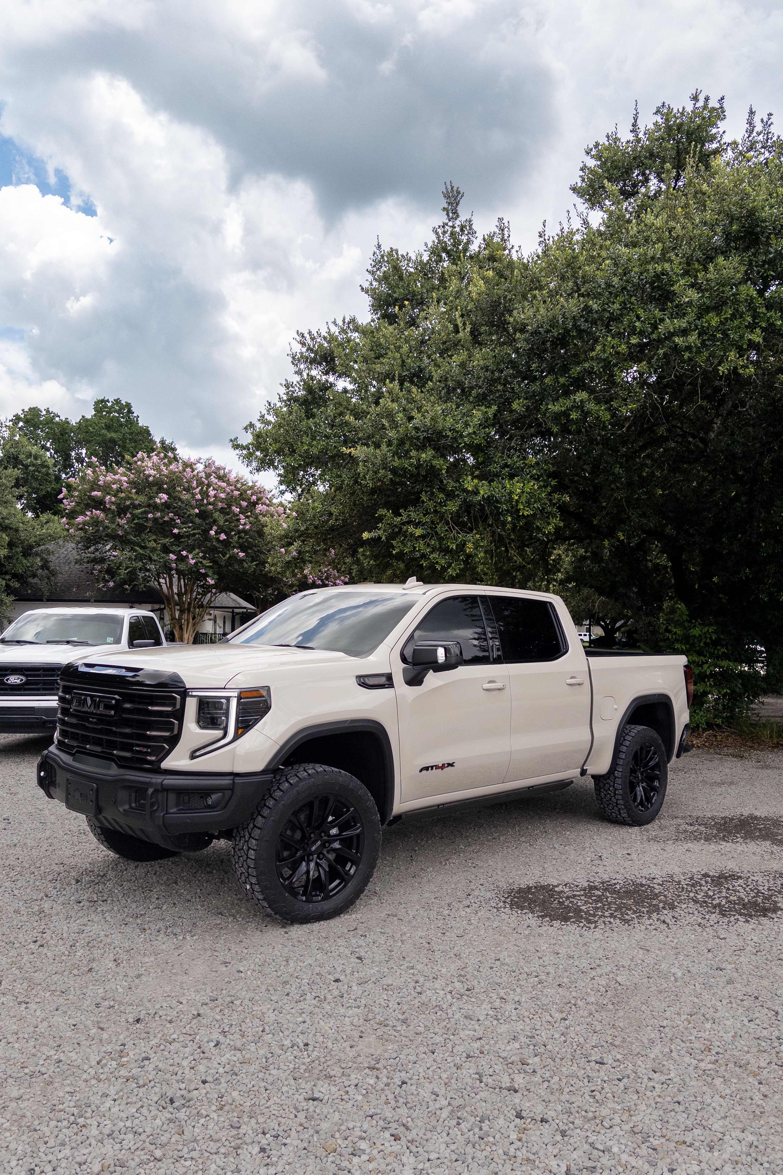 Dark luxury truck with premium ceramic window tint
