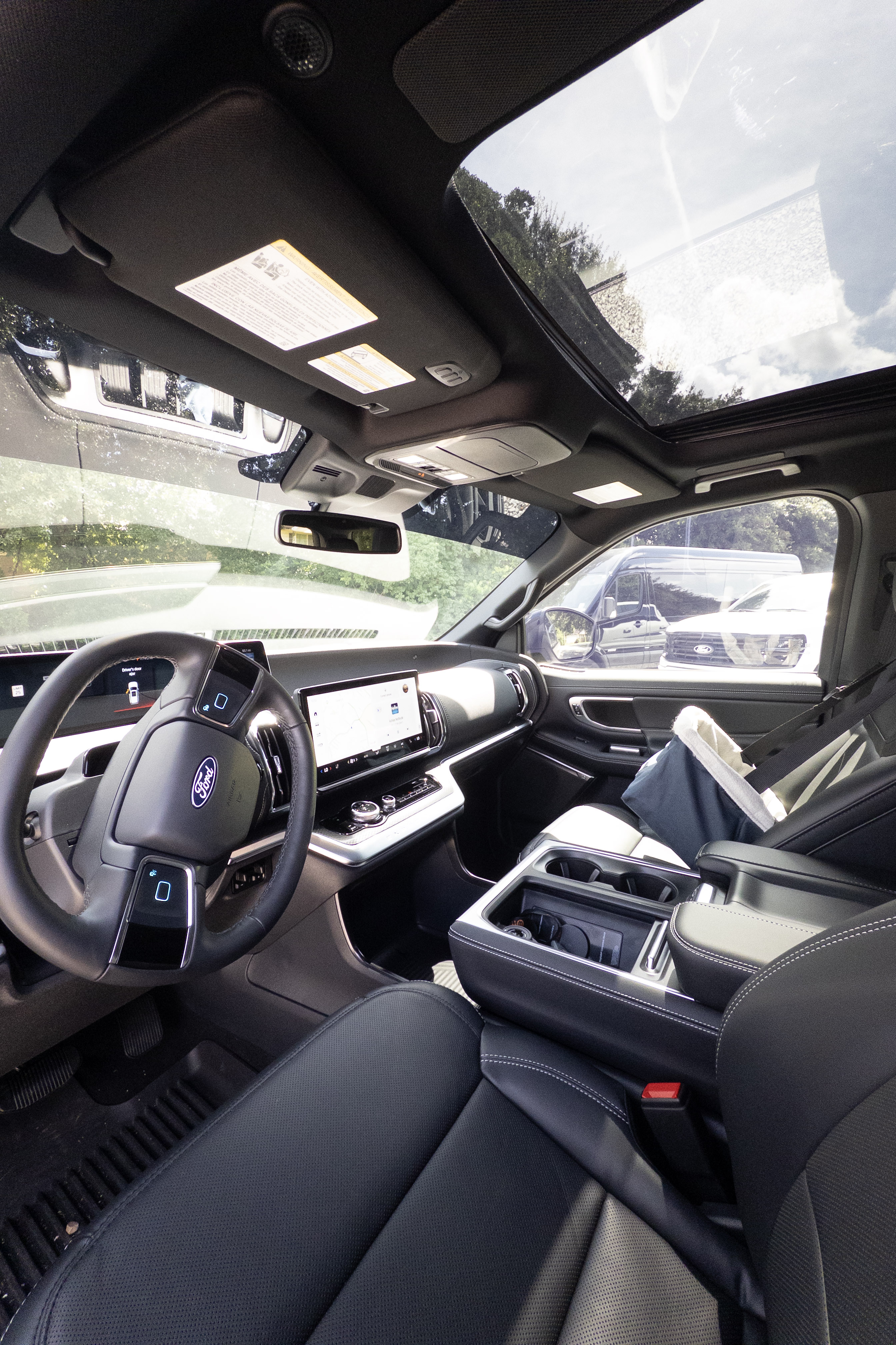 Premium window tint interior view