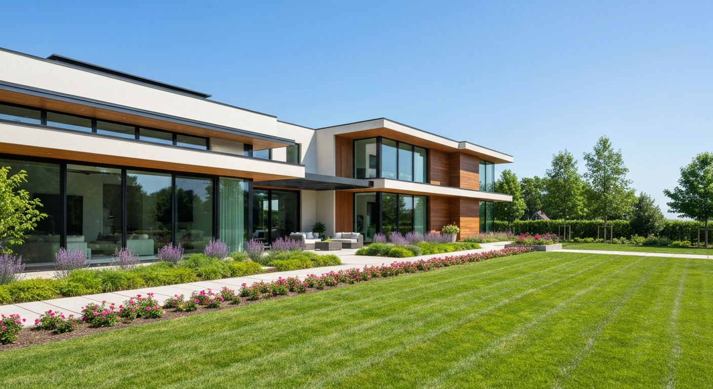 Sophisticated modern home exterior