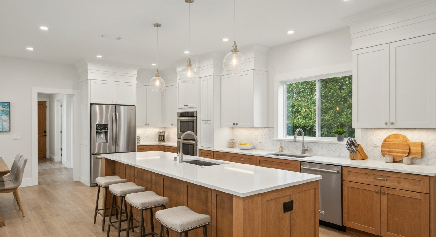 Beautifully renovated modern kitchen
