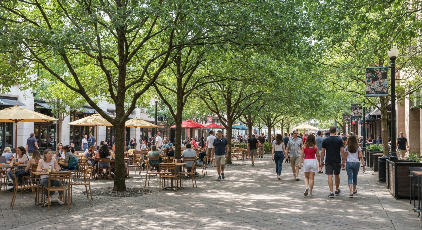 Silver Spring pedestrian plaza