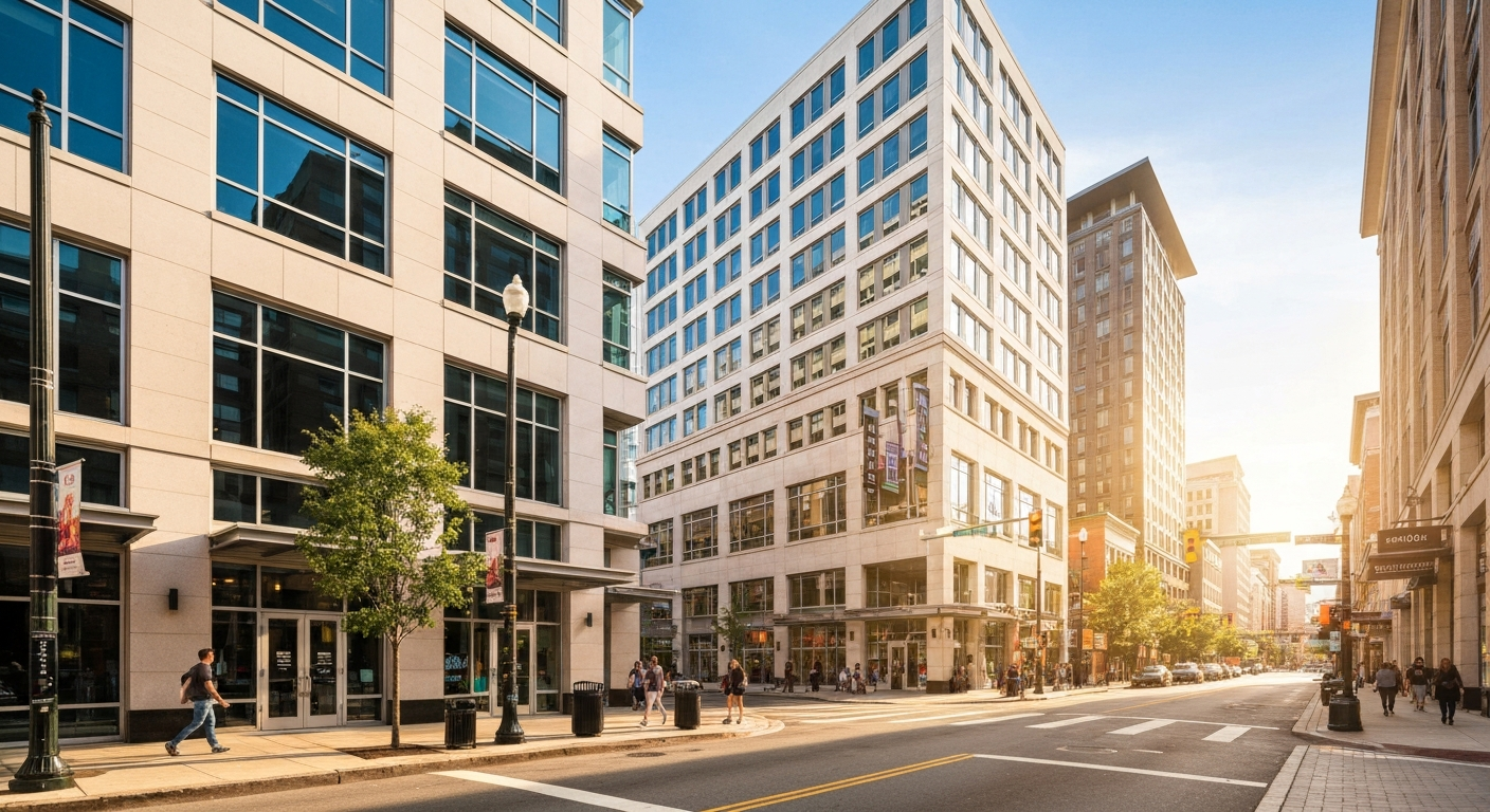 Downtown Silver Spring street scene