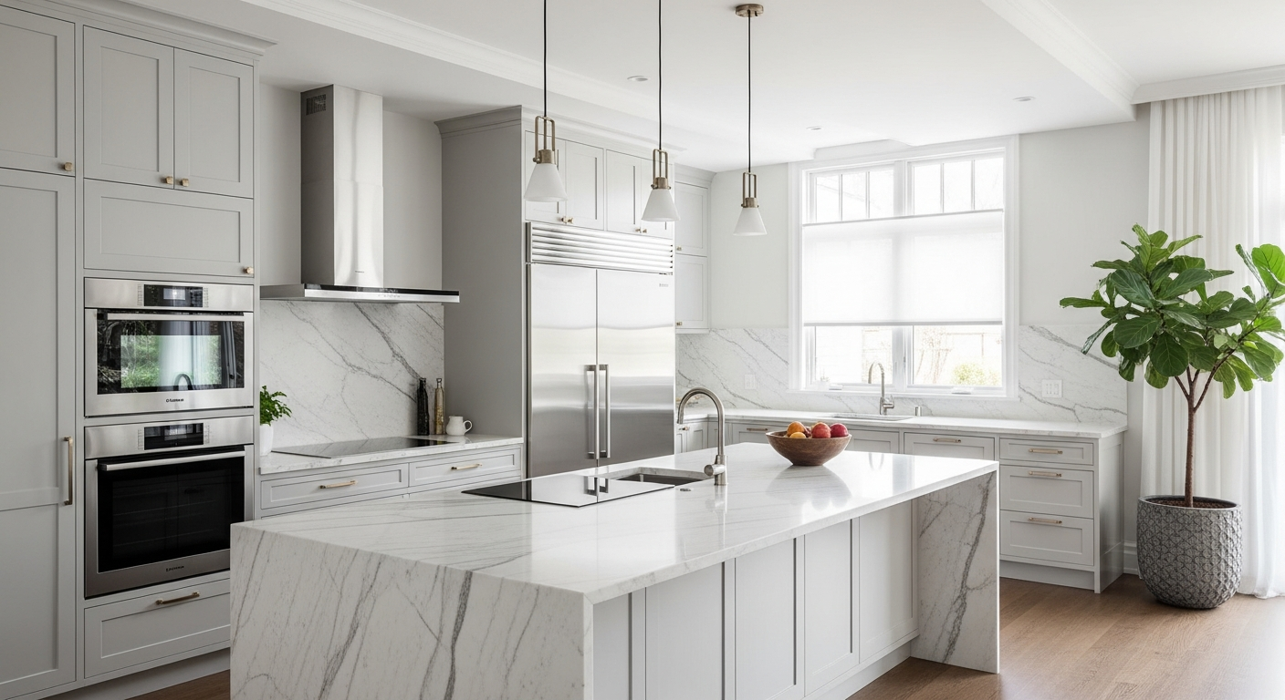 Beautifully renovated kitchen in a modern home