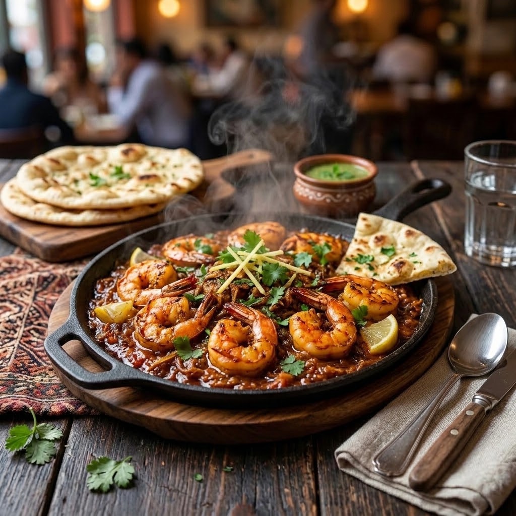 King Prawn Tava (With Shell)