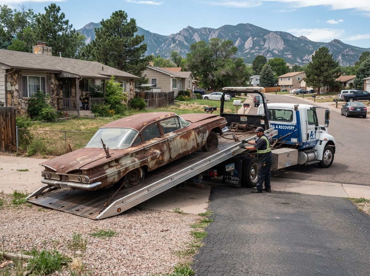 WRECKER SERVICE - JUNK CAR REMOVAL in Commerce City, CO - X Towing & Recovery professional towing services