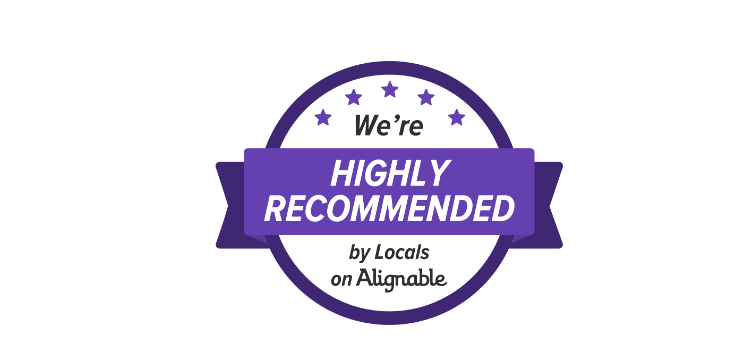 Highly Recommended on Alignable - 15+ Professional Recommendations