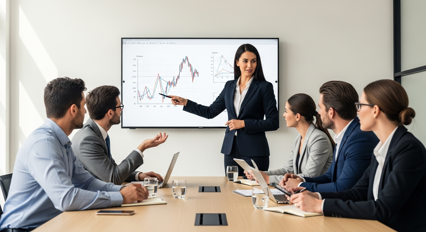 Business professionals in a meeting