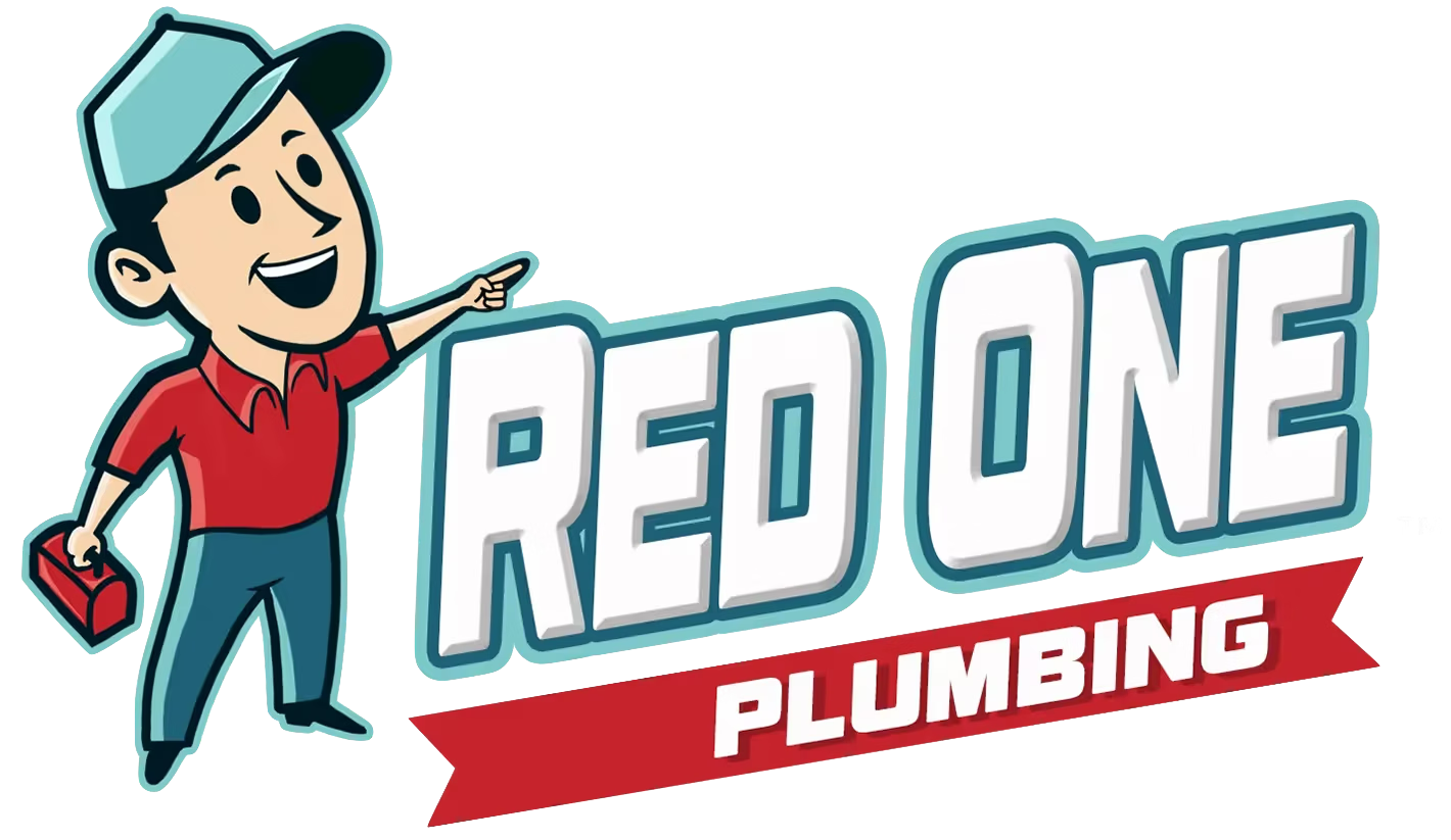 Red One Plumbing Logo