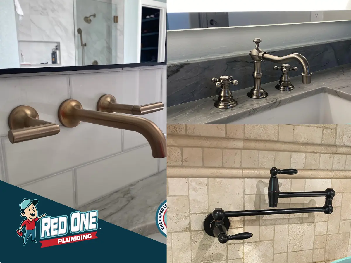 Faucet repair and replacement service by Red One Plumbing in Pearland TX