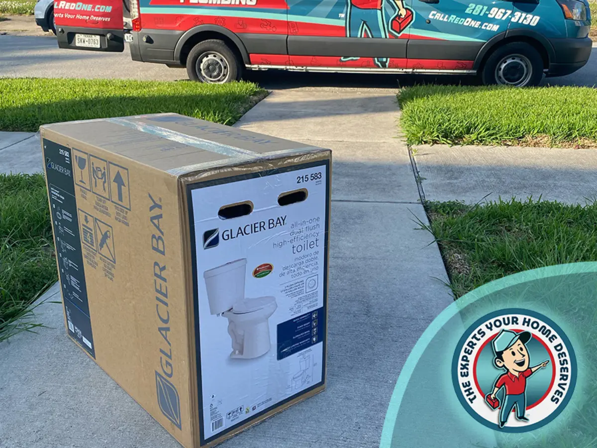 Toilet repair and replacement service by Red One Plumbing in Pearland TX