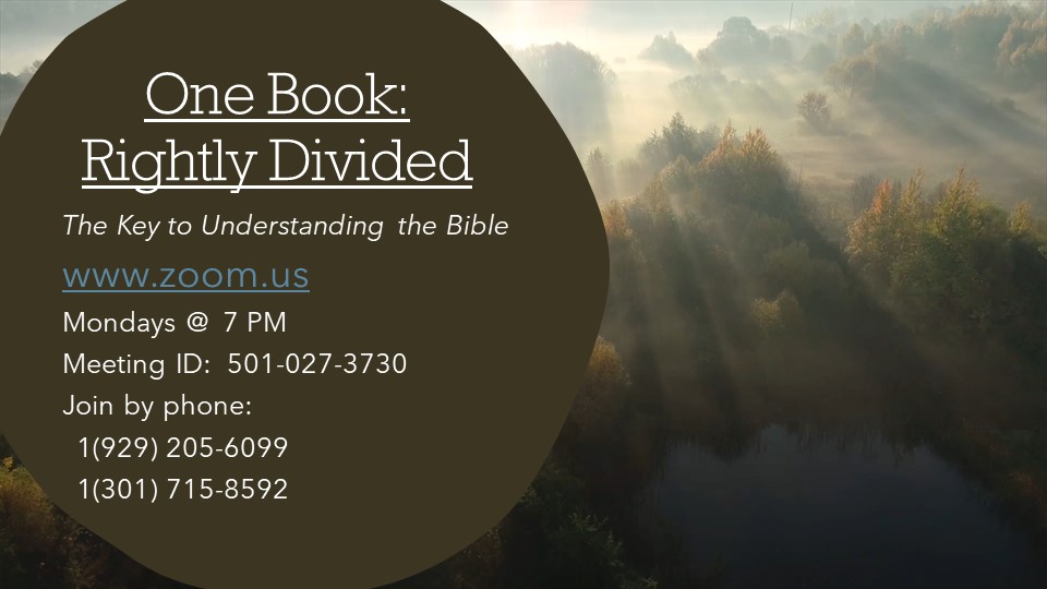 One Book Rightly Divided